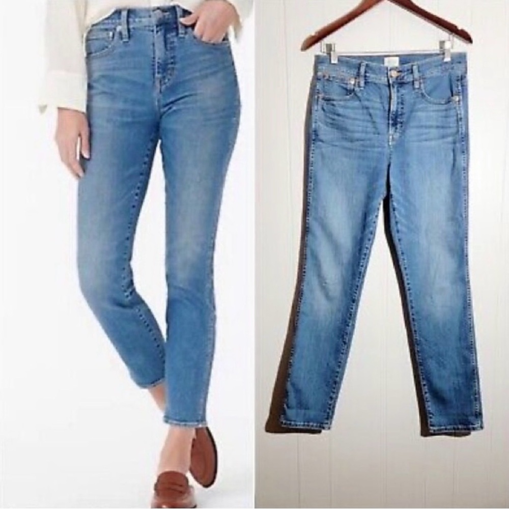 J. Crew 9” Vintage Straight Jean in Light Wash, Size 28 Tall